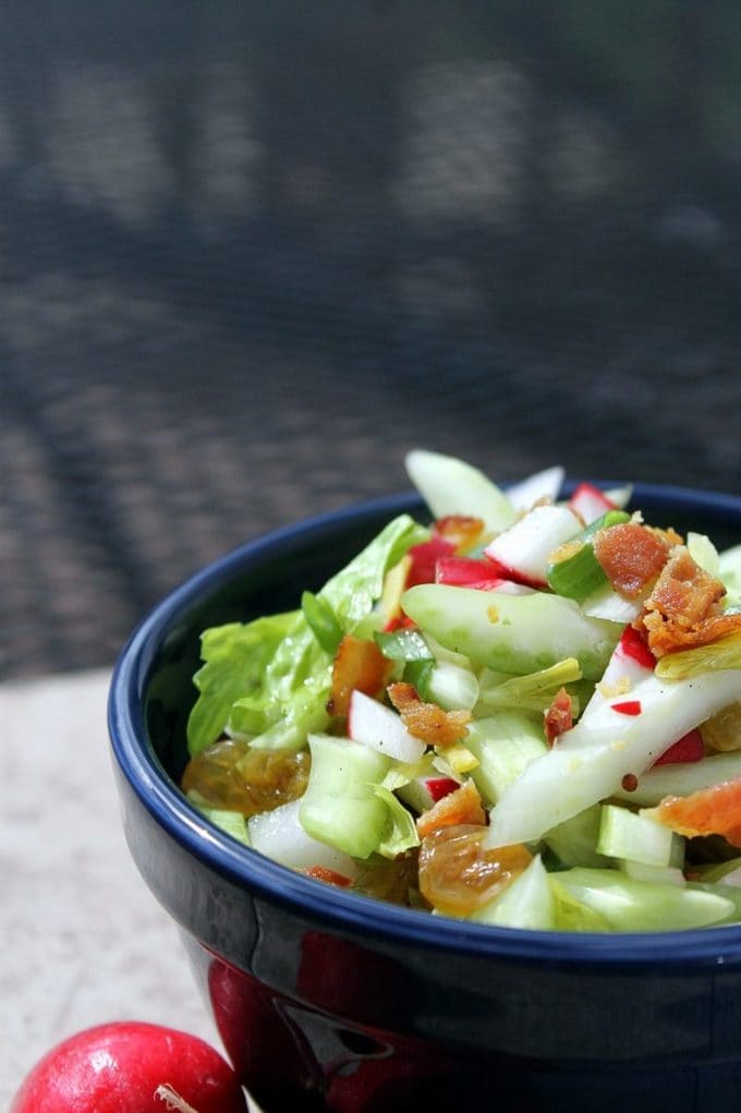 Crispy Celery Slaw for summer BBQ | Take Two Tapas | #Celery #Slaw #Summer #SideDish #BBQ