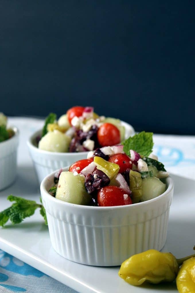 Bite-Sized Greek Salad