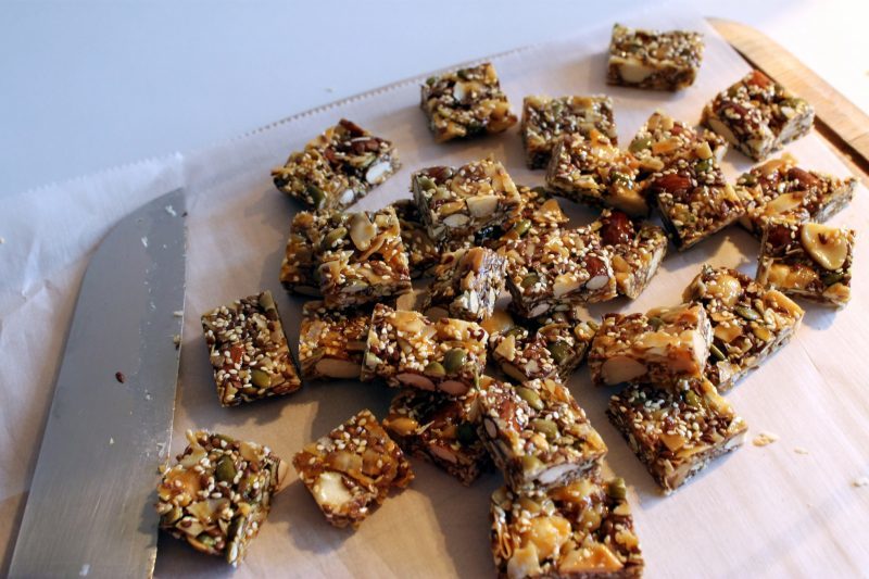 Chopped Chocolate Dipped Paleo Snack Bites | Take Two Tapas | #Paleo #Chocolate #Granola #Nuts #Bars #Snacks