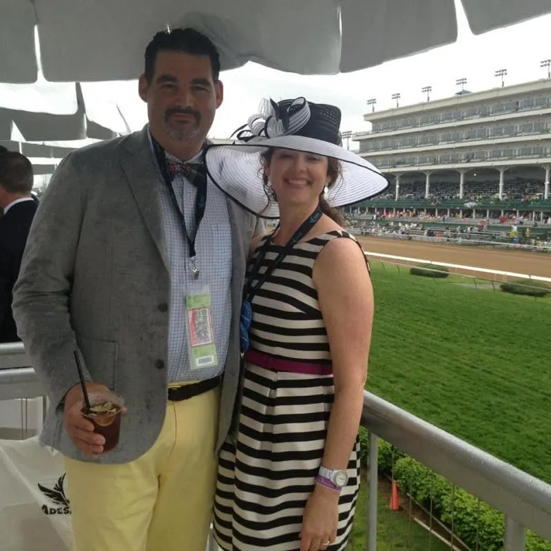 two people at the kentucky derby