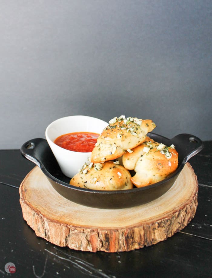 Kathy's World Famous Garlic Knots | Take Two Tapas | #GarlicKnots #Garlic #knots #Bread
