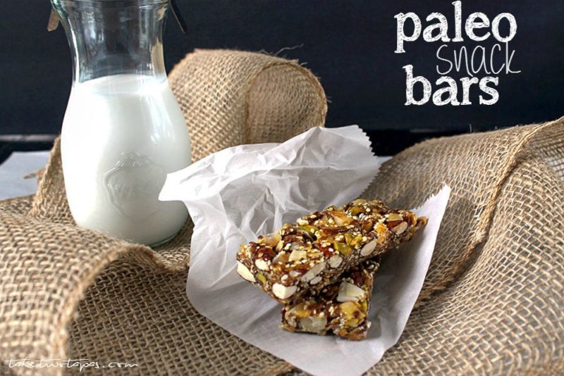 Paleo Snack Bars for Healthy Snacking | Take Two Tapas | #Healthy #Paleo #Snack #Bars #Nuts #GranolaBars