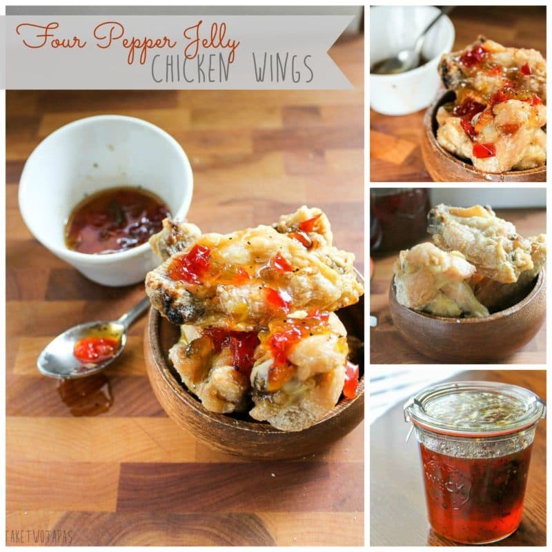 Crispy Chicken Wings with Four Pepper Jelly Sauce