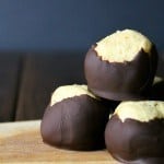 Easy to make Peanut Butter Bourbon Buckeyes | Take Two Tapas | #Buckeyes #Bourbon #pecans #peanutbutter #chocolate