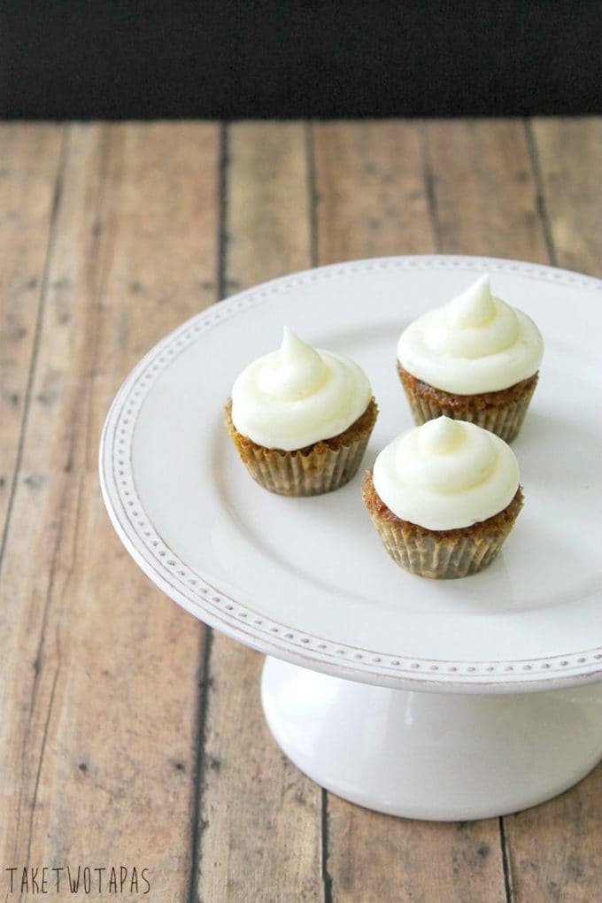 Mini Carrot Cake Cupcakes with a Surprise | Take Two Tapas