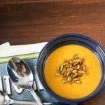 Dairy-free Butternut Squash Soup | Take Two Tapas | #Soup #ButternutSquash #RoastedVegetable #Gingersnap #Pumpkinseed