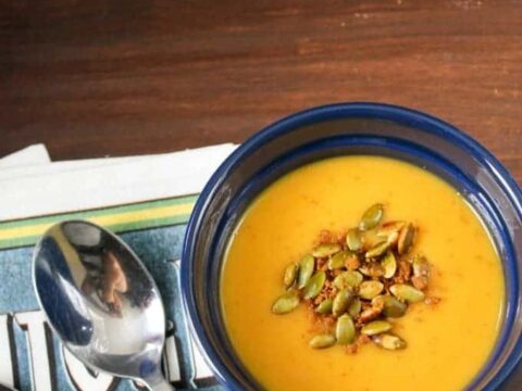 Butternut Squash Soup With Gingersnap Pumpkin Seed Crumble,Orange Flowers Images