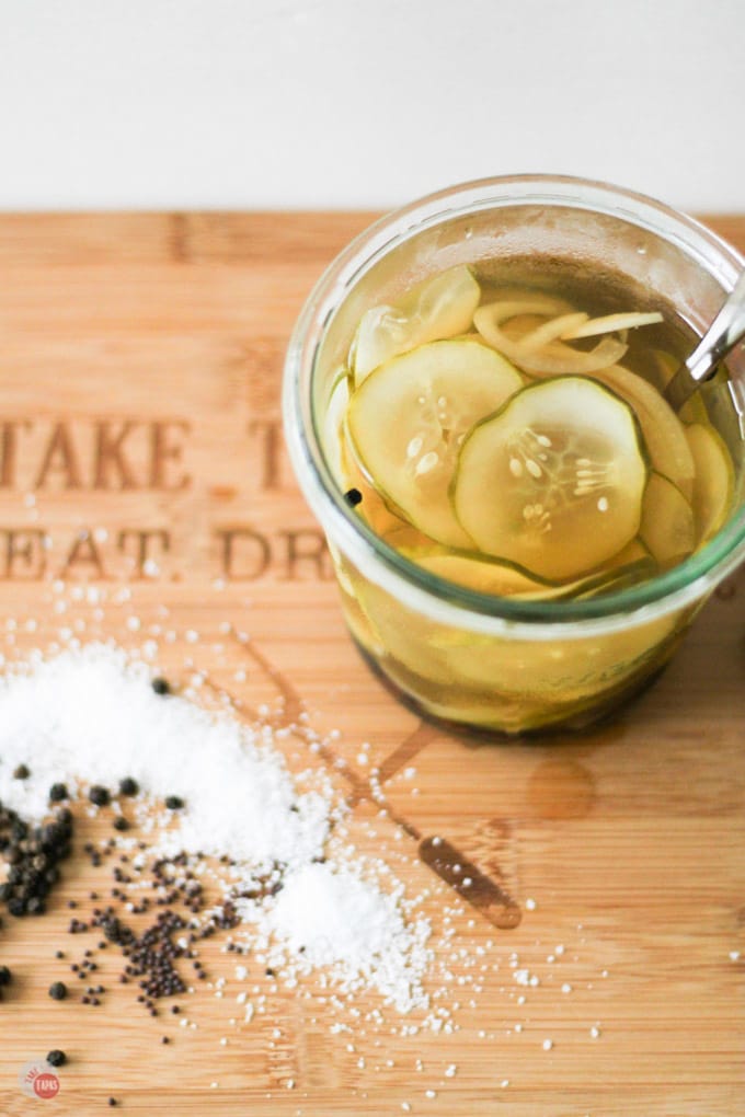 Tangy, spicy, and sweet homemade refrigerator pickles are quick to make and add another level of flavor to burgers, sandwiches, and even nachos! Homemade Refrigerator Pickles Recipe | Take Two Tapas