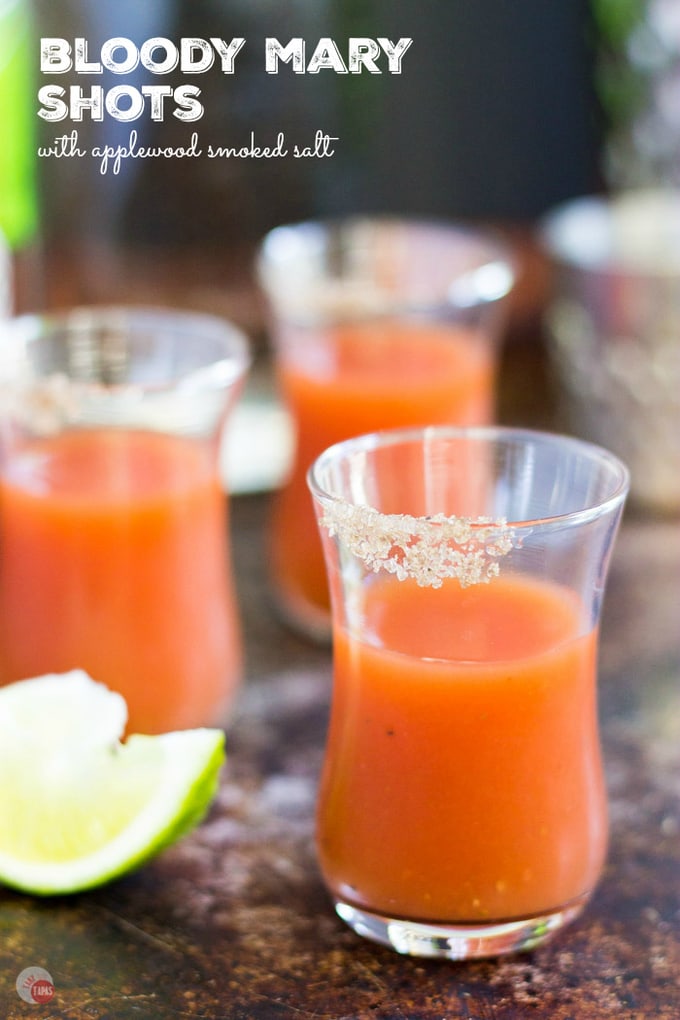 Bloody Mary Shots with Applewood Smoked Salt Take Two Tapas