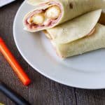 Don't just meal plan for dinner but snack plan for all your hungry students when they come home from school! After school snack wraps are the perfect way to get them fed! After school snack wraps recipe | Take Two Tapas