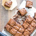 Bacon Salt Brownies are chewy, sweet, salty, and smoky all at the same time! | Take Two Tapas | #BaconSalt #Bacon #Brownies #BaconSaltBrownies #BrownieRecipes