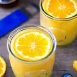 If you are not a beer drinker this shandy cocktail will change your mind! A mix of Satsuma Orange rum liqueur, orange juice, and Blue Moon beer make the perfect orange shandy for breakfast or after dinner! Satsuma Orange Shandy Cocktail Recipe | Take Two Tapas | #Orange #Shandy #beer #Summer #Cocktail