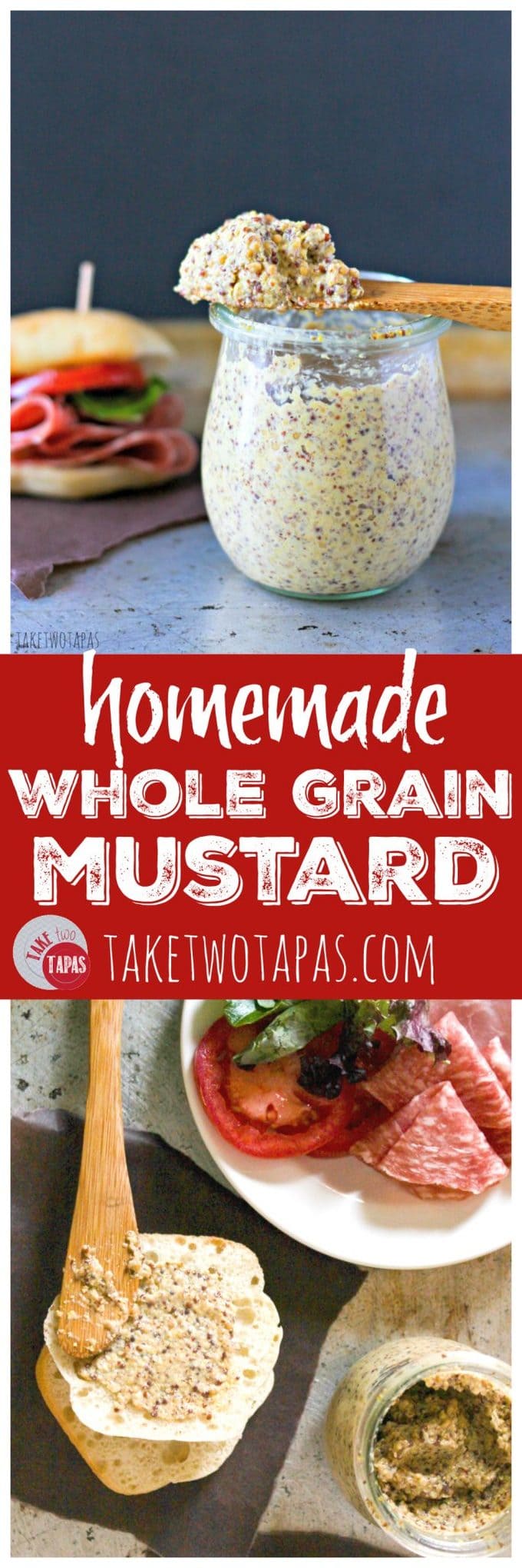 Whole Grain Mustard Homemade For Sandwiches and Dressings