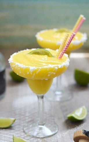 Frozen Tropical Margaritas | Cooking With Curls