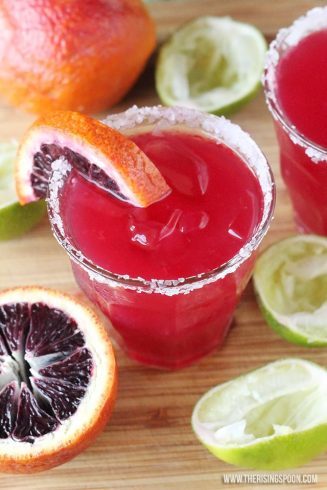 Blood Orange Margarita | The Rising Spoon