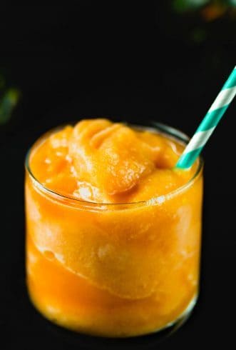 Easy Frozen Peach Margaritas | Momnoms