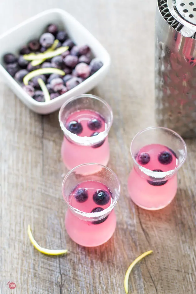 Refreshing Blueberry and Lemonade Shots | Take Two Tapas