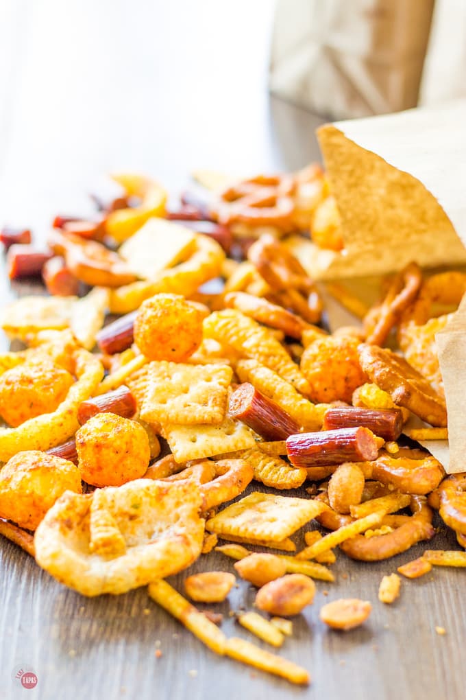 picture of bbq snack mix