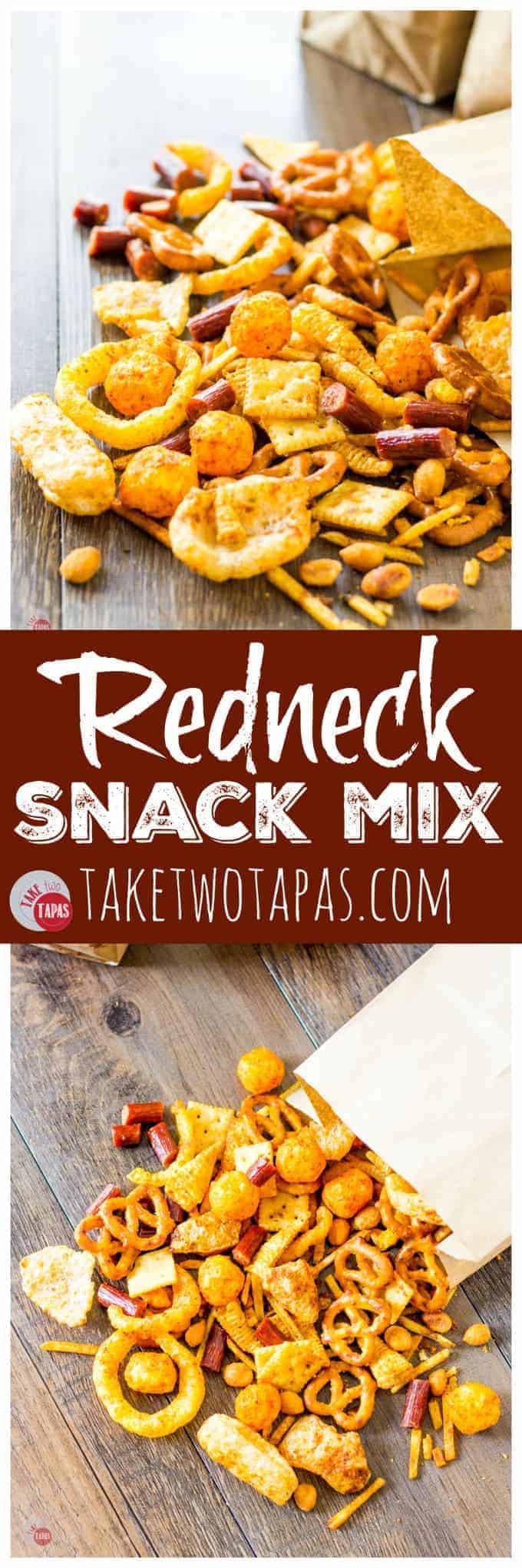 Redneck Snack Mix Party Mix For Tailgating or Any Occasion!