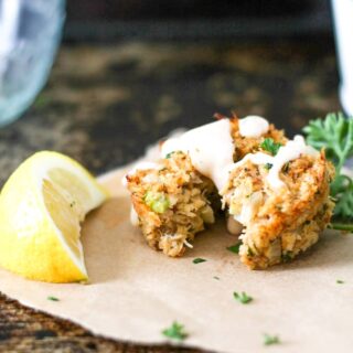 Bake your crab cakes in a muffin pan! Baked Crab Cakes Recipe | Take Two Tapas