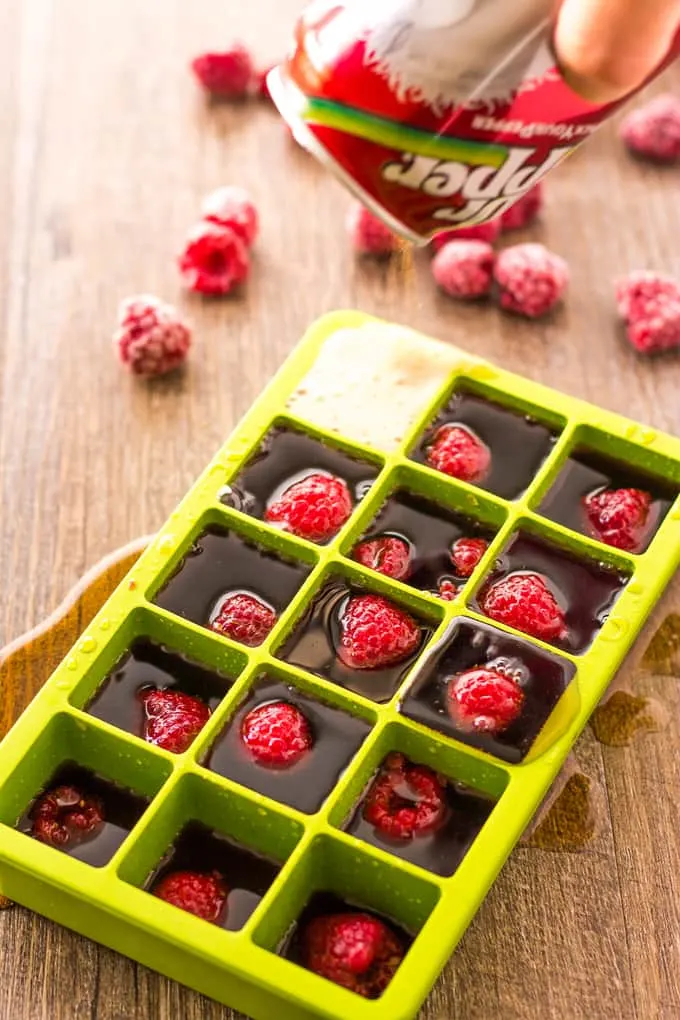 Frozen Dr Pepper Ice Cubes | Take Two Tapas