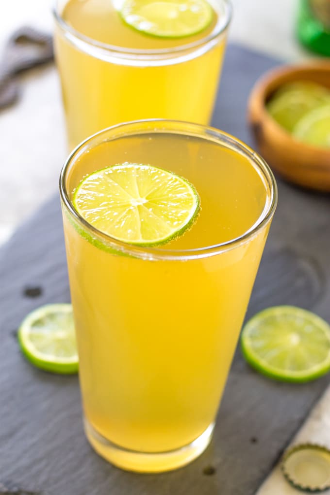 3 Ingredient Margarita Beer Shandy with light carbonation | Take Two Tapas | #margarita #beer #Shandy #cocktails