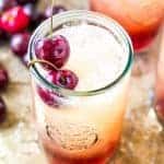 Cherry Amaretto Limeade Cocktail | Take Two Tapas | #CherryRecipe #Amaretto #Cocktails #Limeade #SummerCocktails #3IngredientCocktails