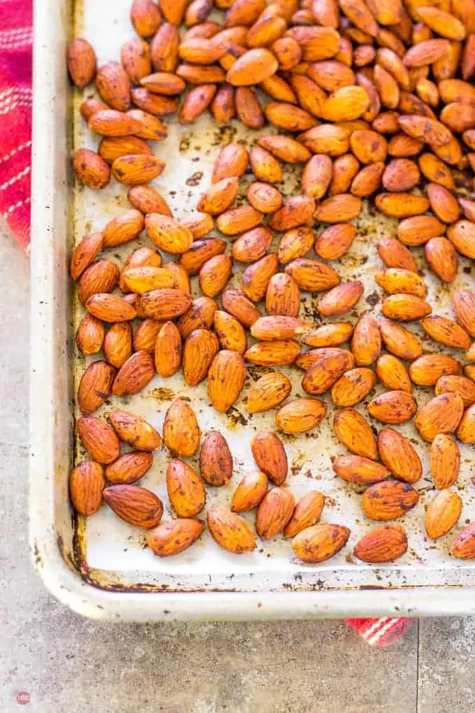 Smoked Paprika Almonds make a great snack with the hint of bacon | Take Two Tapas