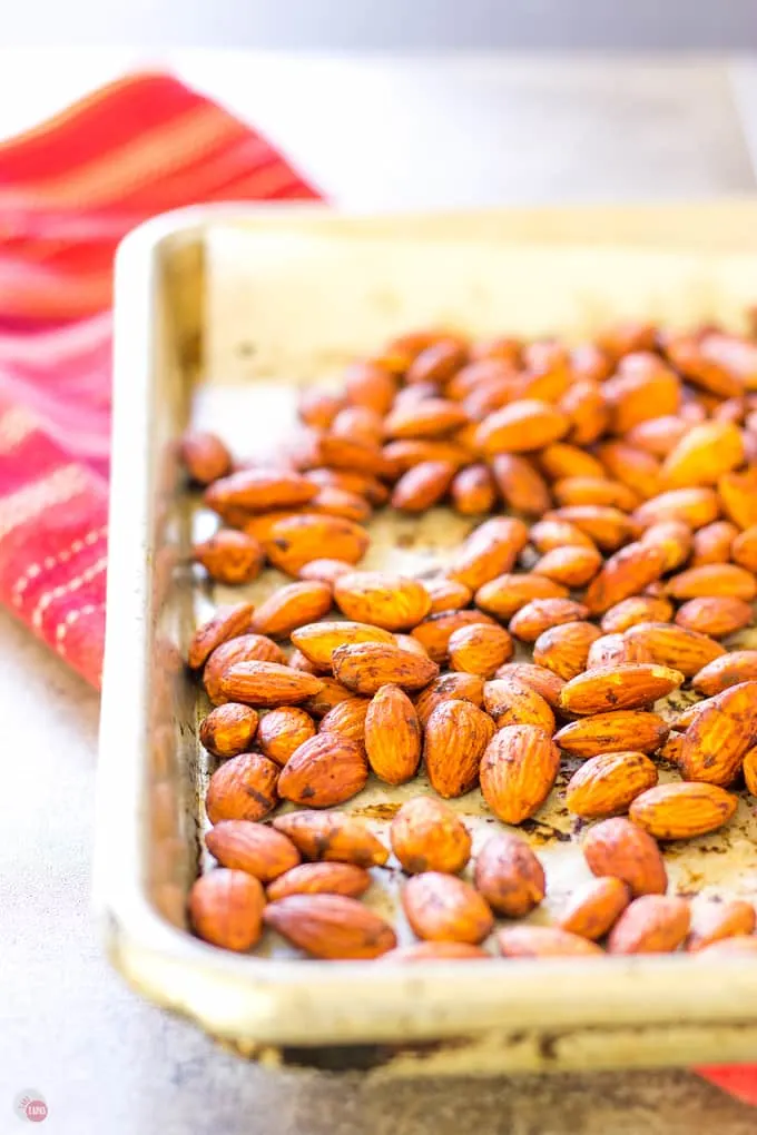 Smoke Paprika Almonds with salt and bacon! | Take Two Tapas