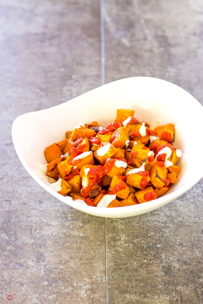 Patatas Bravas Sweet Potato Style | Take Two Tapas | #Southern #Tapas #SummerMenu