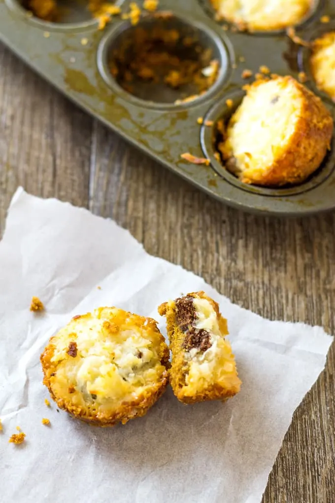 Use a mini muffin pan to make these Magic Cookie Bar Bites | Take Two Tapas