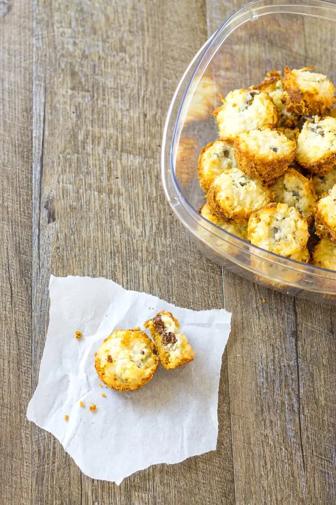 An empty food container says that the desserts are tasty! My Magic Cookie Bar Bites container always comes back empty. | Take Two Tapas 