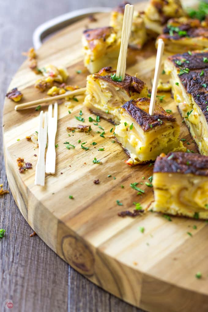 Tortilla Espanola with Pimento Cheese | Southern Spanish Tapas