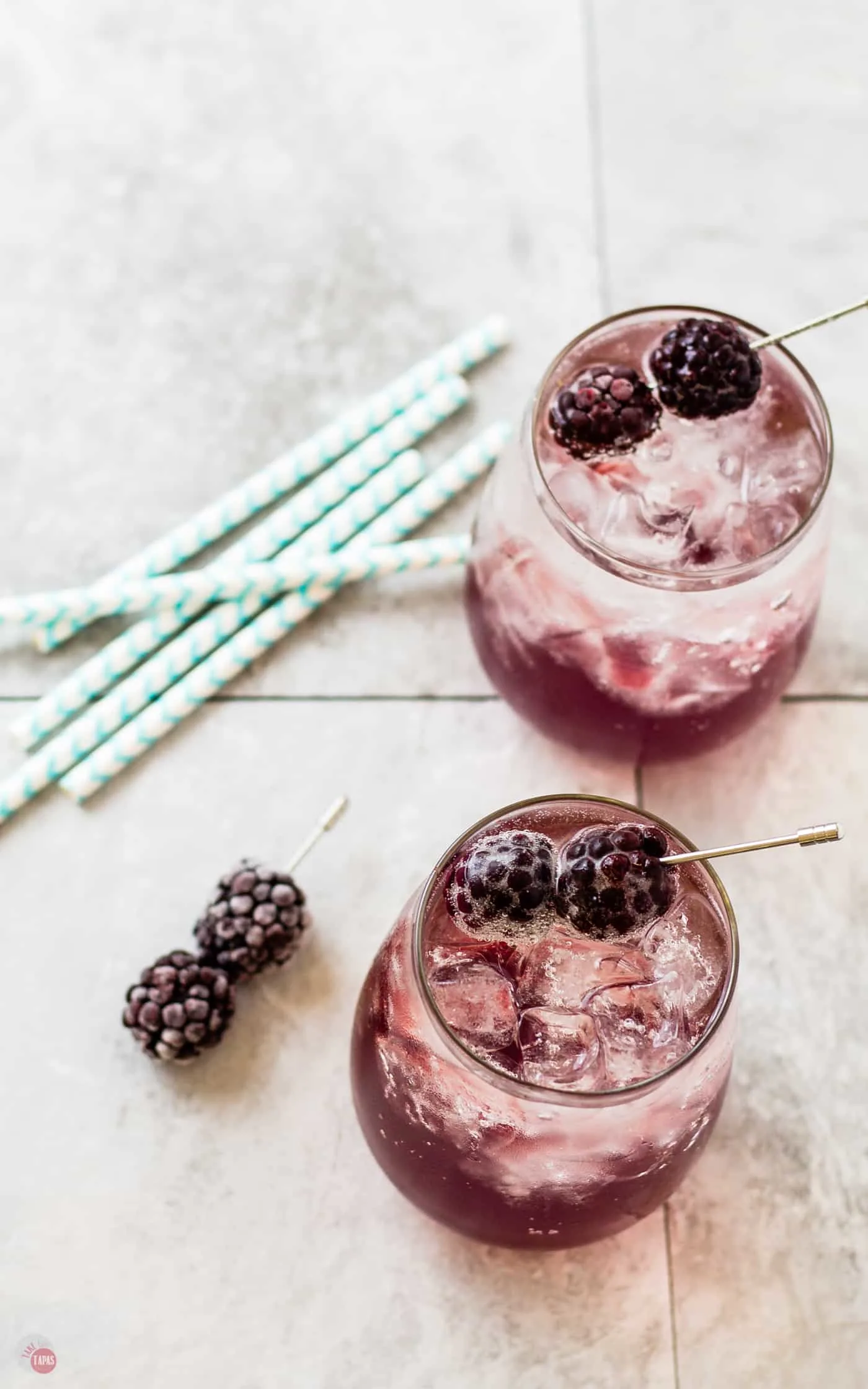 Blackberry Coconut Splash Cocktails are the best way to celebrate a new season! | Take Two Tapas
