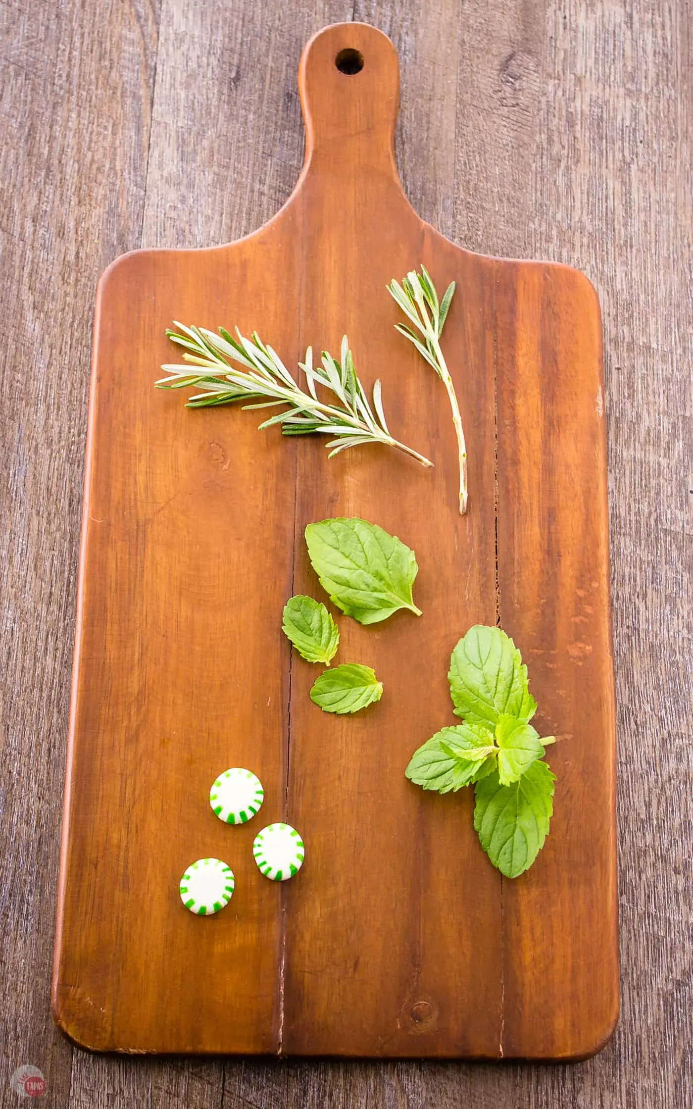 Fresh herbs and candies make great cocktail garnishes too!