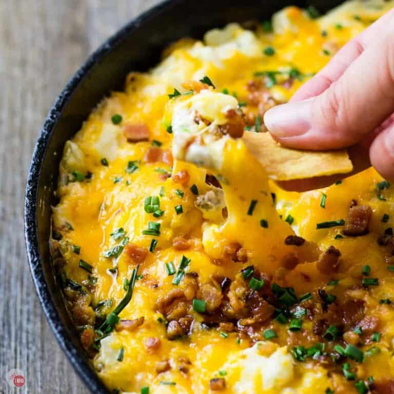 loaded potato skins dip featured image