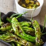 Pan Blistered Shishito Peppers with Ginger Ponzu Dipping Sauce | Take Two Tapas