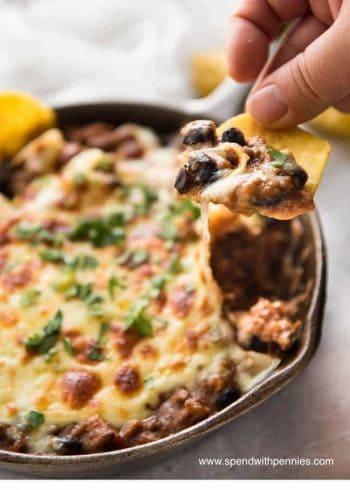 Beef Enchilada Skillet Dip - Spends with Pennies | Take Two Tapas