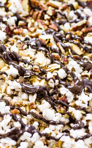 I love all the flavors and textures in my German Chocolate Popcorn | Take Two Tapas