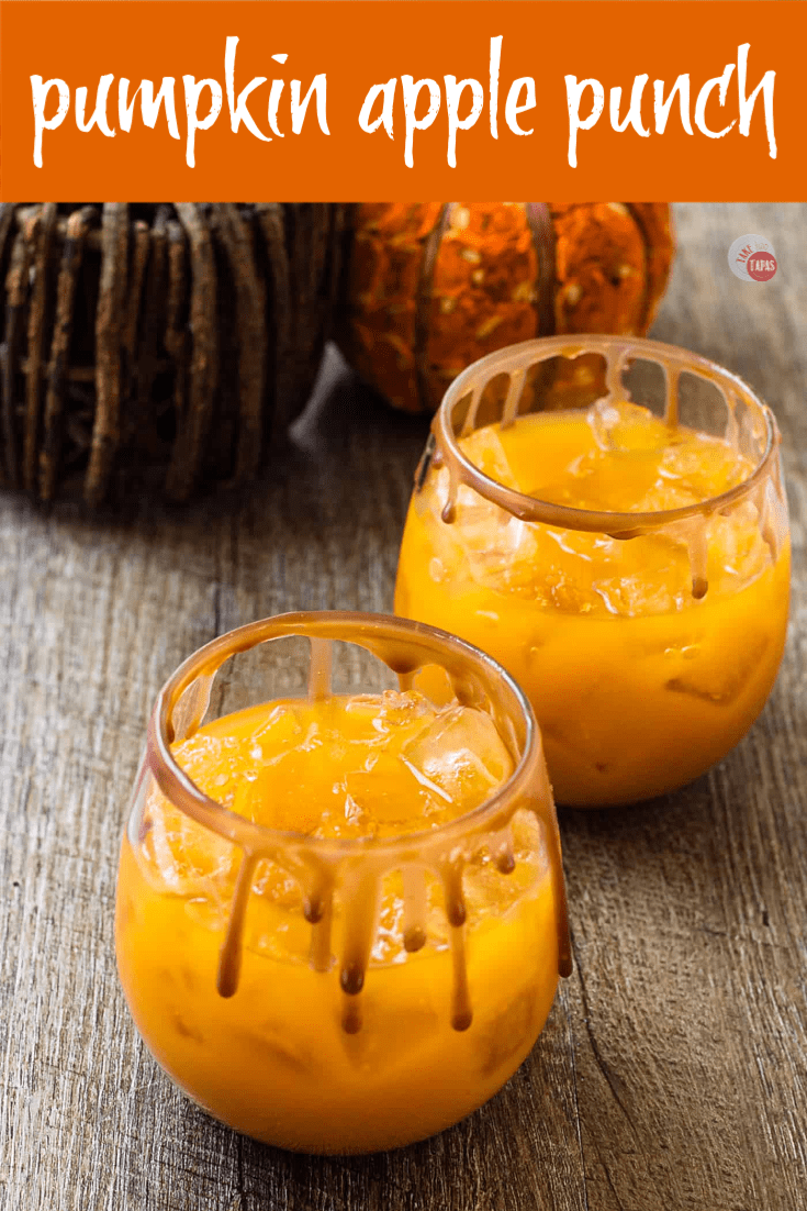 The Great Pumpkin is really my Pumpkin Apple Punch in disguise | Take Two Tapas | #pumpkinpunch #cocktail #SaltedCaramel 