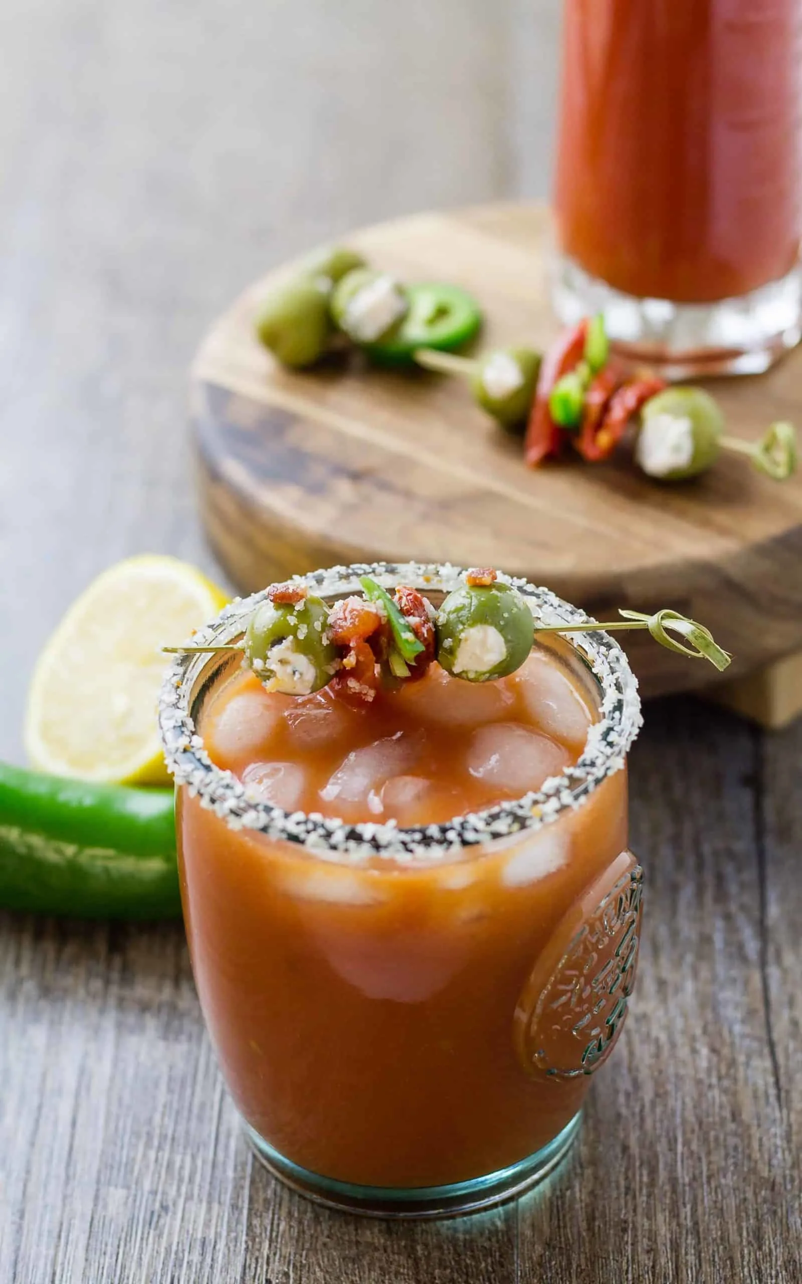 Bloody Marianne - A bourbon twisted Bloody Mary | Take Two Tapas | #BloodyMary #BloodyMarianne #Bourbon #Cocktail