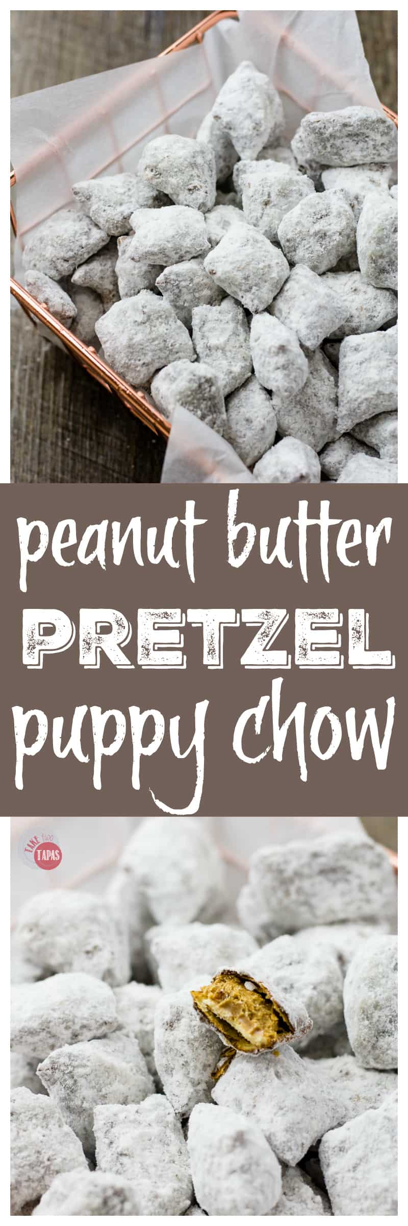 puppy chow with pretzels