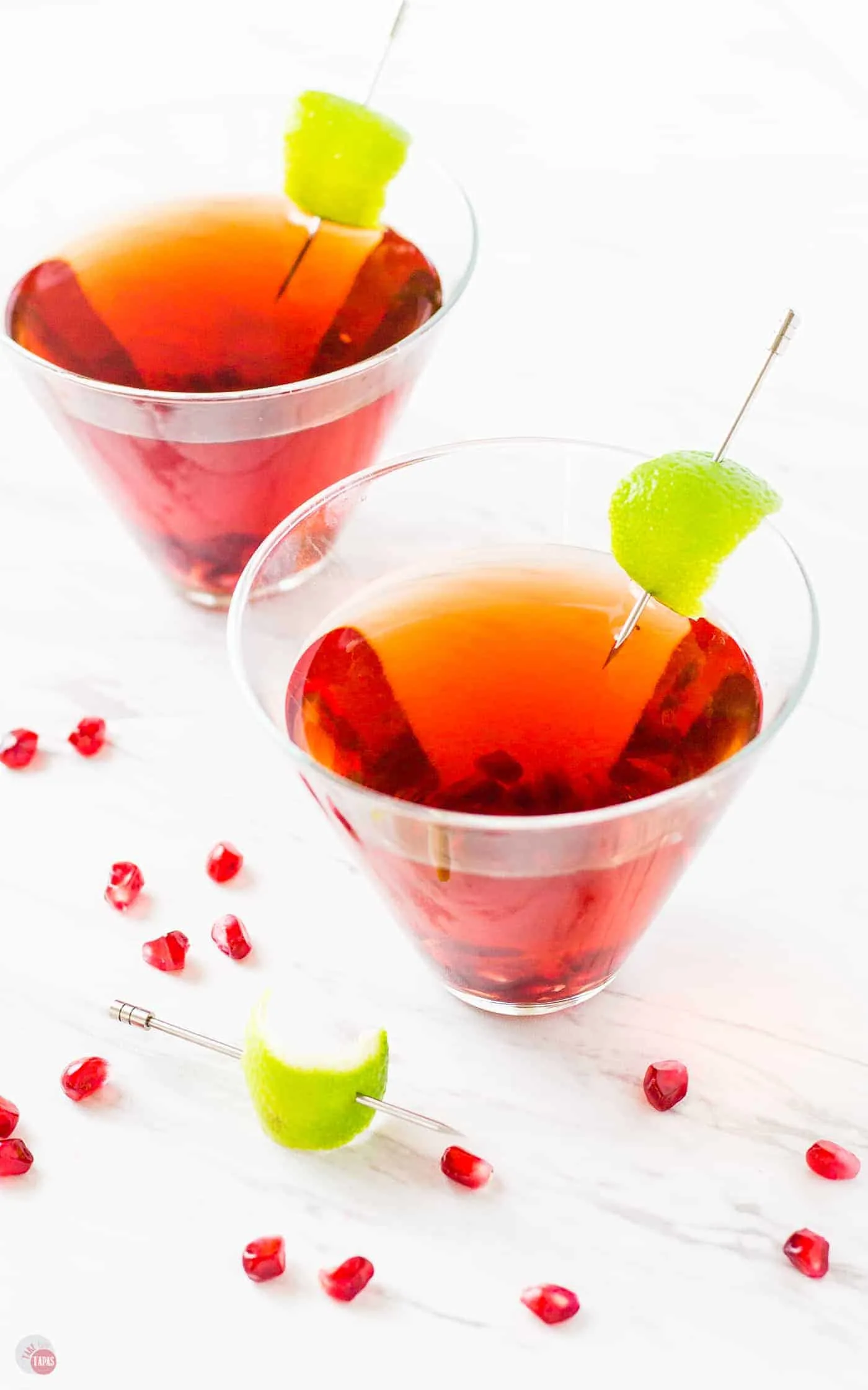 Pomegranate Gimlet #Pomegranate #Gimlet #TakeTwoTapasCocktails | Take Two Tapas