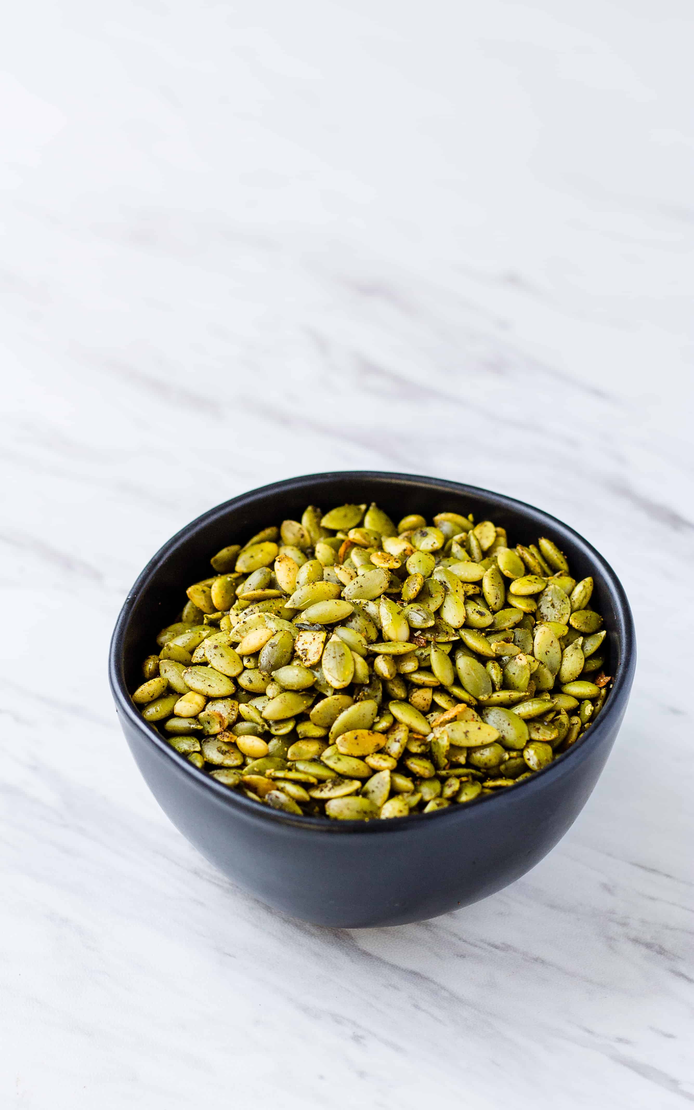 spiced pepitas in a bowl