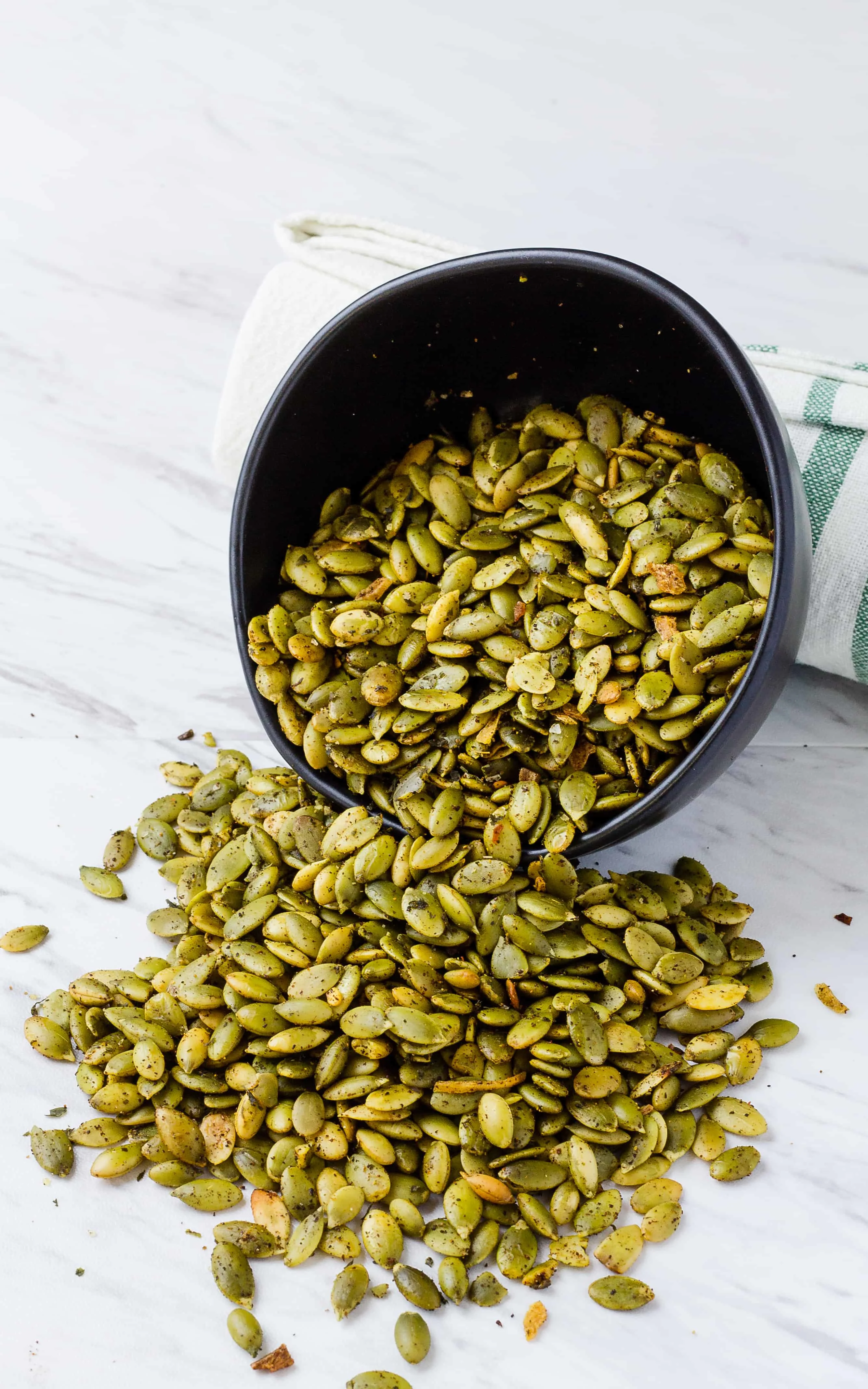 bowl of pumpkin seeds
