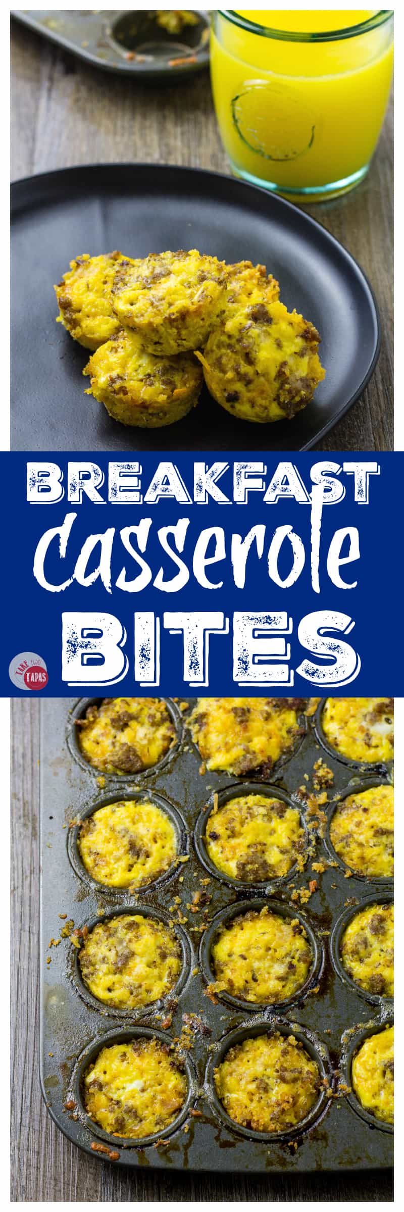 Breakfast Casserole Bites Easy Portable Morning Bites!