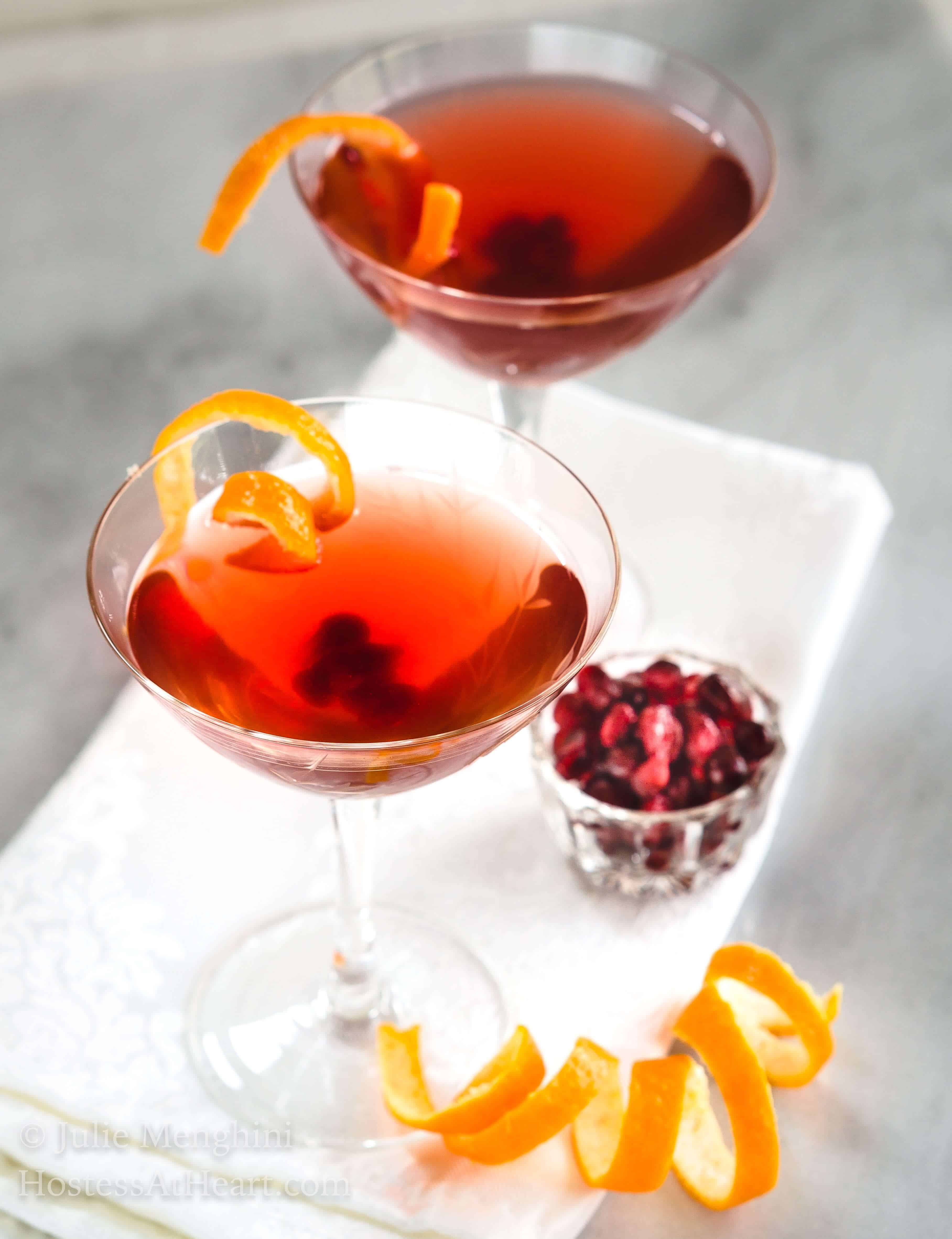 Easy Pomegranate Clementine Vodka Cocktail for a Toast!