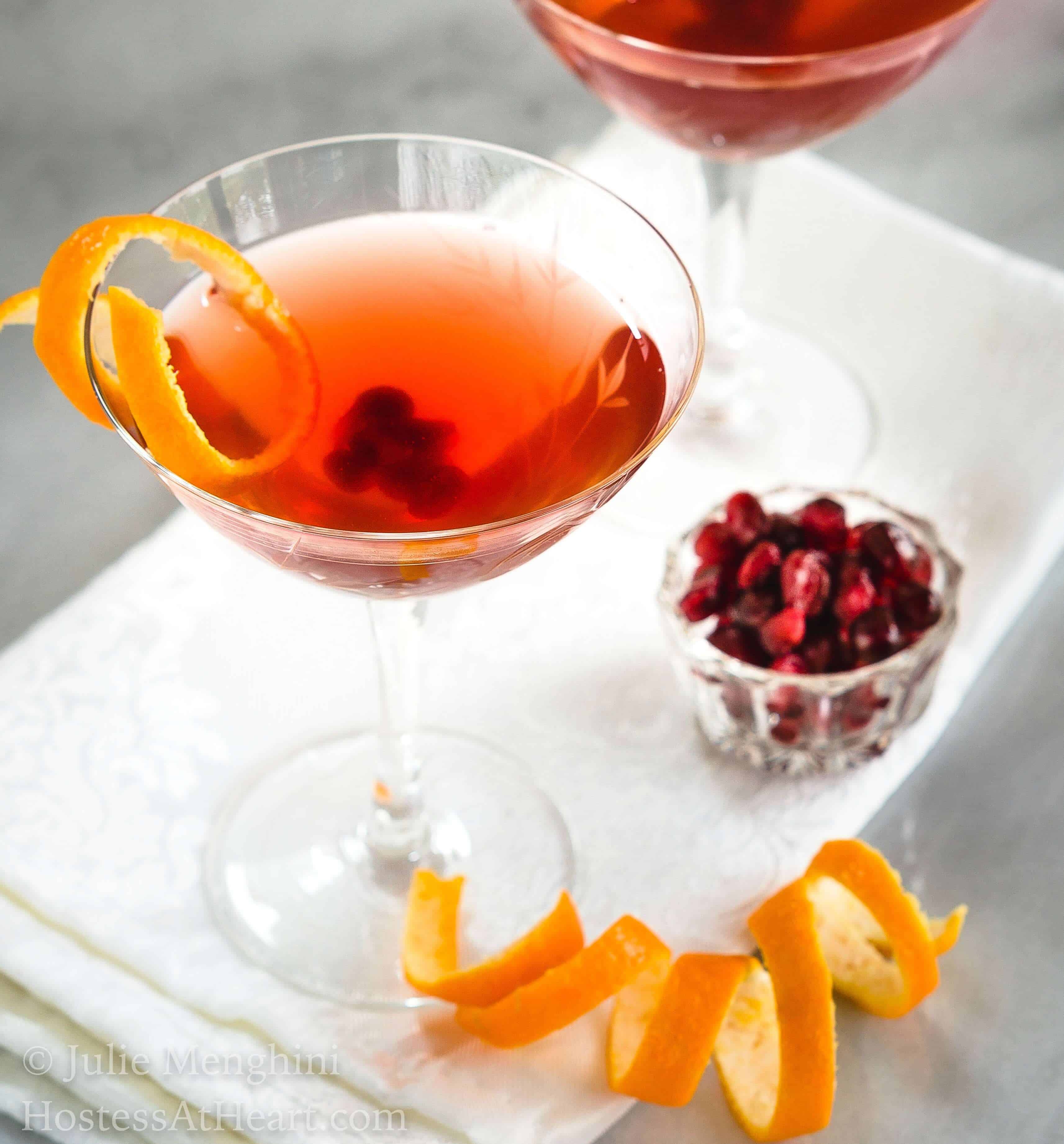 Easy Pomegranate Clementine Vodka Cocktail for a Toast!