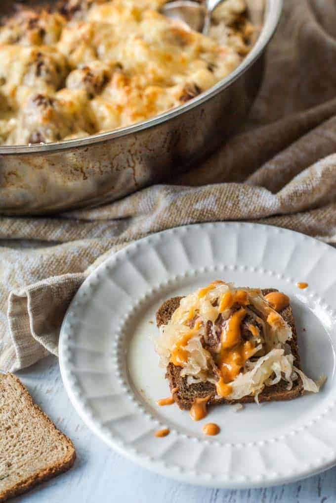 Savory Reuben Meatballs (St. Patrick's Day Appetizer) Take Two Tapas