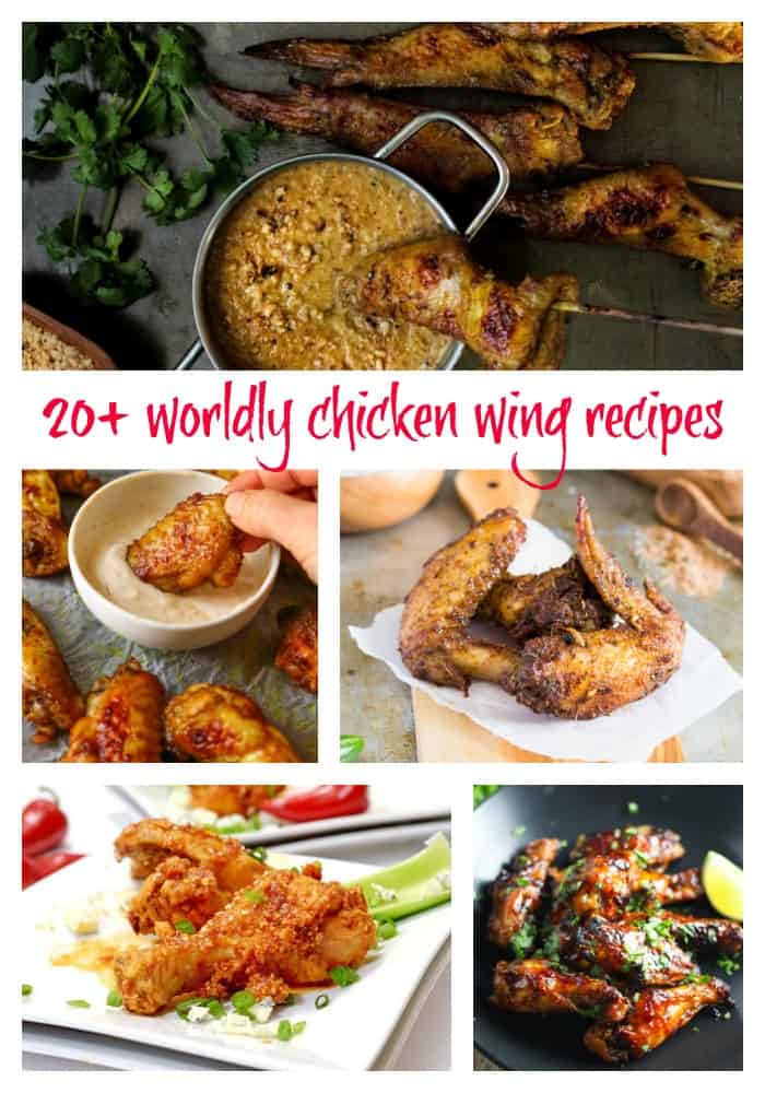 worldly chicken wing recipes | Take Two Tapas | #Chickenwings #wings #flavors #International